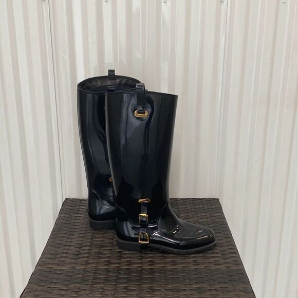 Ralph Lauren, tall riding rain boots - Picture 1 of 9
